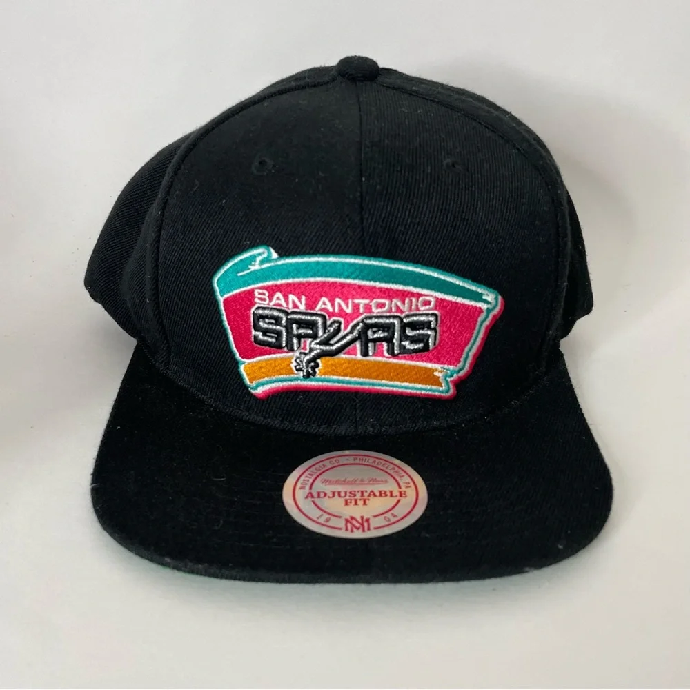 Mitchell & Ness NBA San Antonio Spurs HWC Core Basic Snapback Hat - Picture 10 of 11